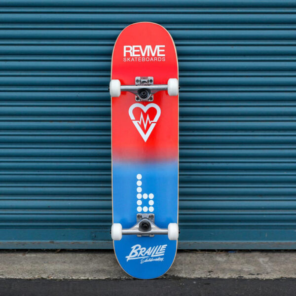 Braille - Revive Collab Complete Skateboard from Braille Skateboarding