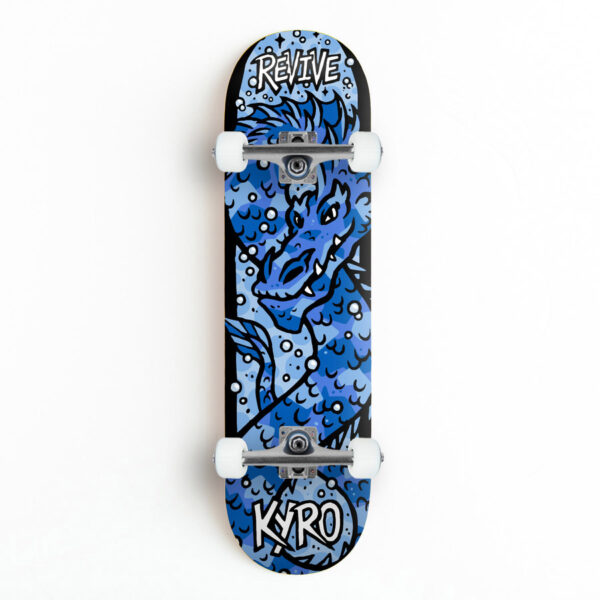 The Aaron Kyro Serpent Complete Skateboard from Revive Skateboards at Braille Skateboarding World