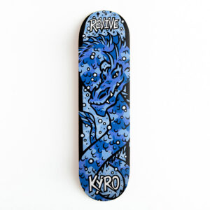 The Aaron Kyro Serpent Skateboard Deck from Revive Skateboards at Braille Skateboarding World