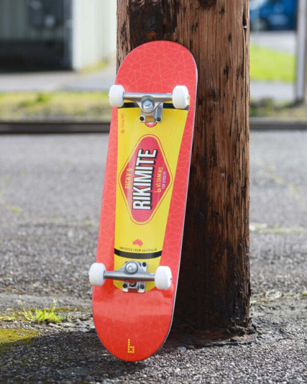 Ricky's Rikimite Complete Skateboard part of the Condiment Series of Decks from Braille Skateboarding