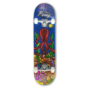 Perez Octopus Complete Skateboard from Braille Skateboard at Braille Skateboarding World